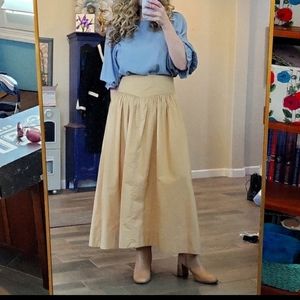 Hunter Bell New York Hooper Skirt High Waist Maxi Length Hidden Zipper Size 6